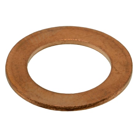 Midwest Fastener Sealing Washer, Fits Bolt Size M10 Copper, Copper Finish, 12 PK 34665